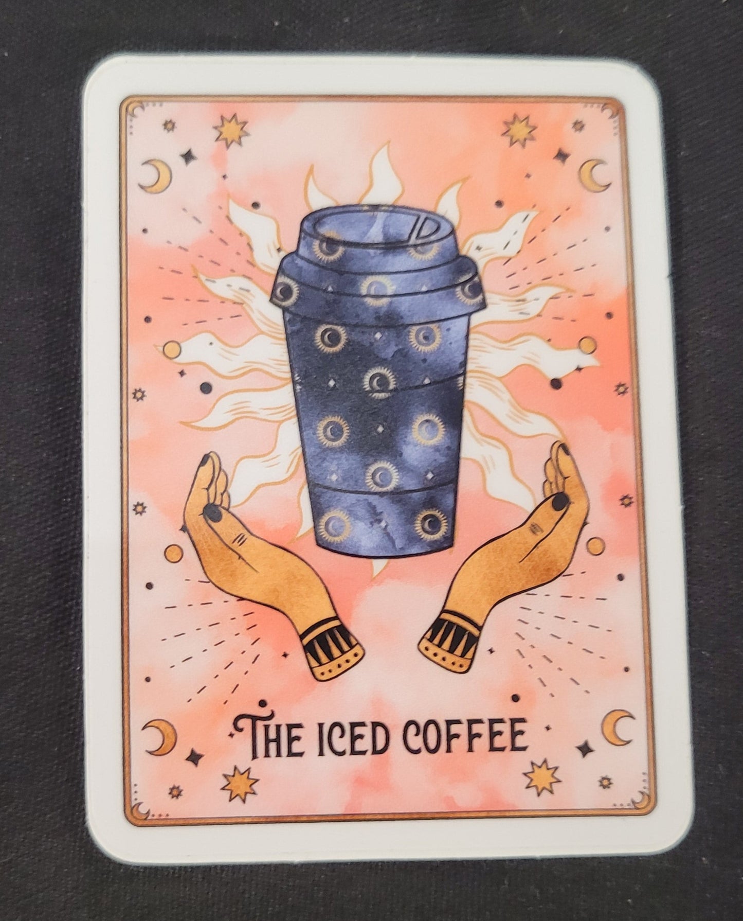 Ice coffee tarot sticker