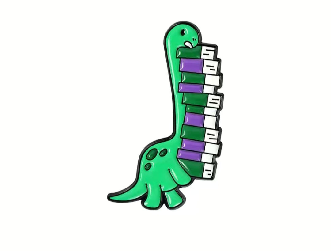 Dino Book Pal Enamel Pins