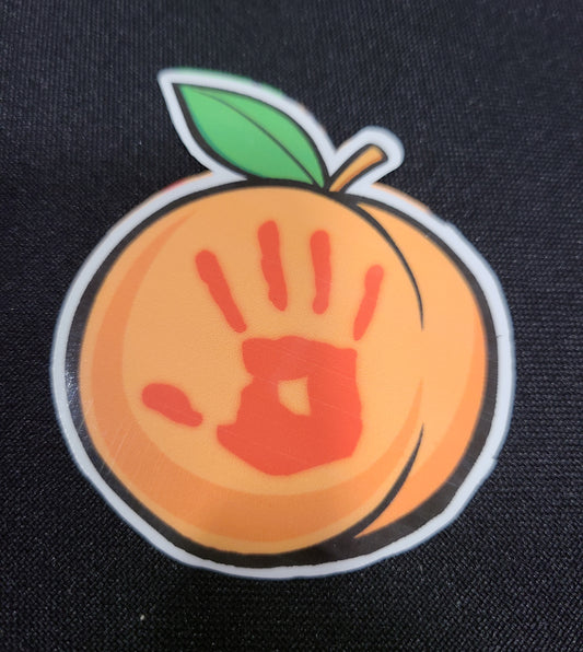 Peach with Handprint
