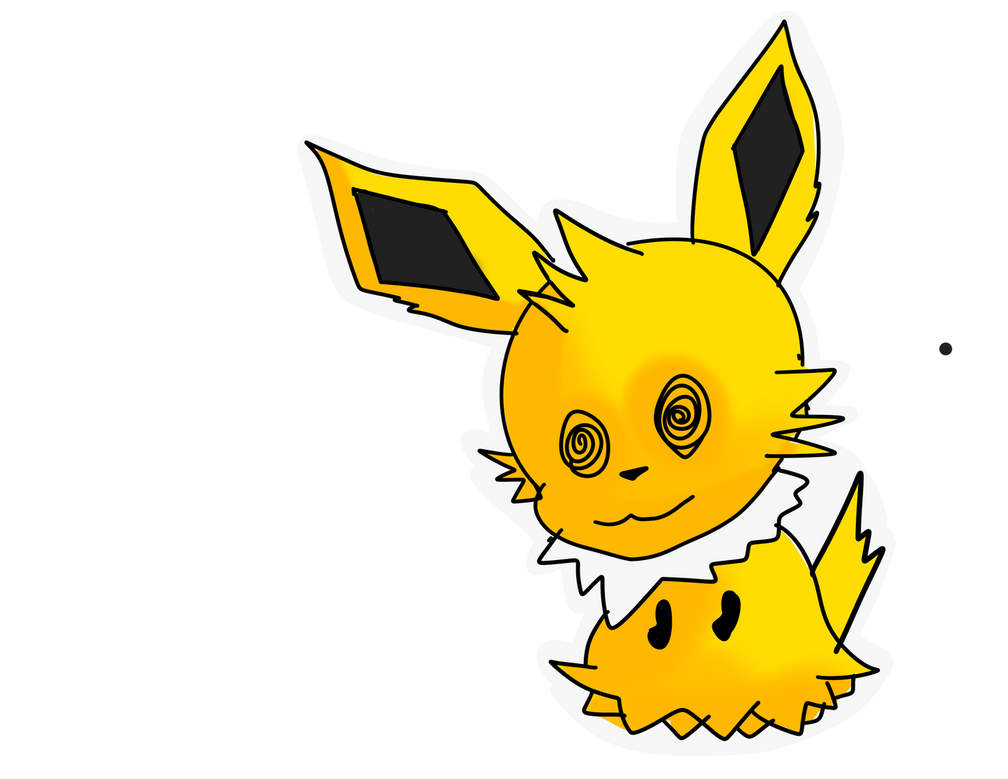 Mimikyu Cosplay Glossy Vinyl Stickers