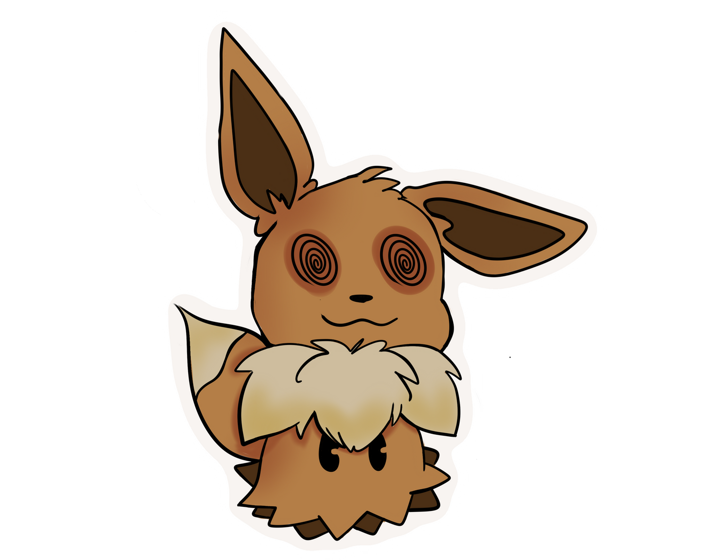 Mimikyu Cosplay Glossy Vinyl Stickers