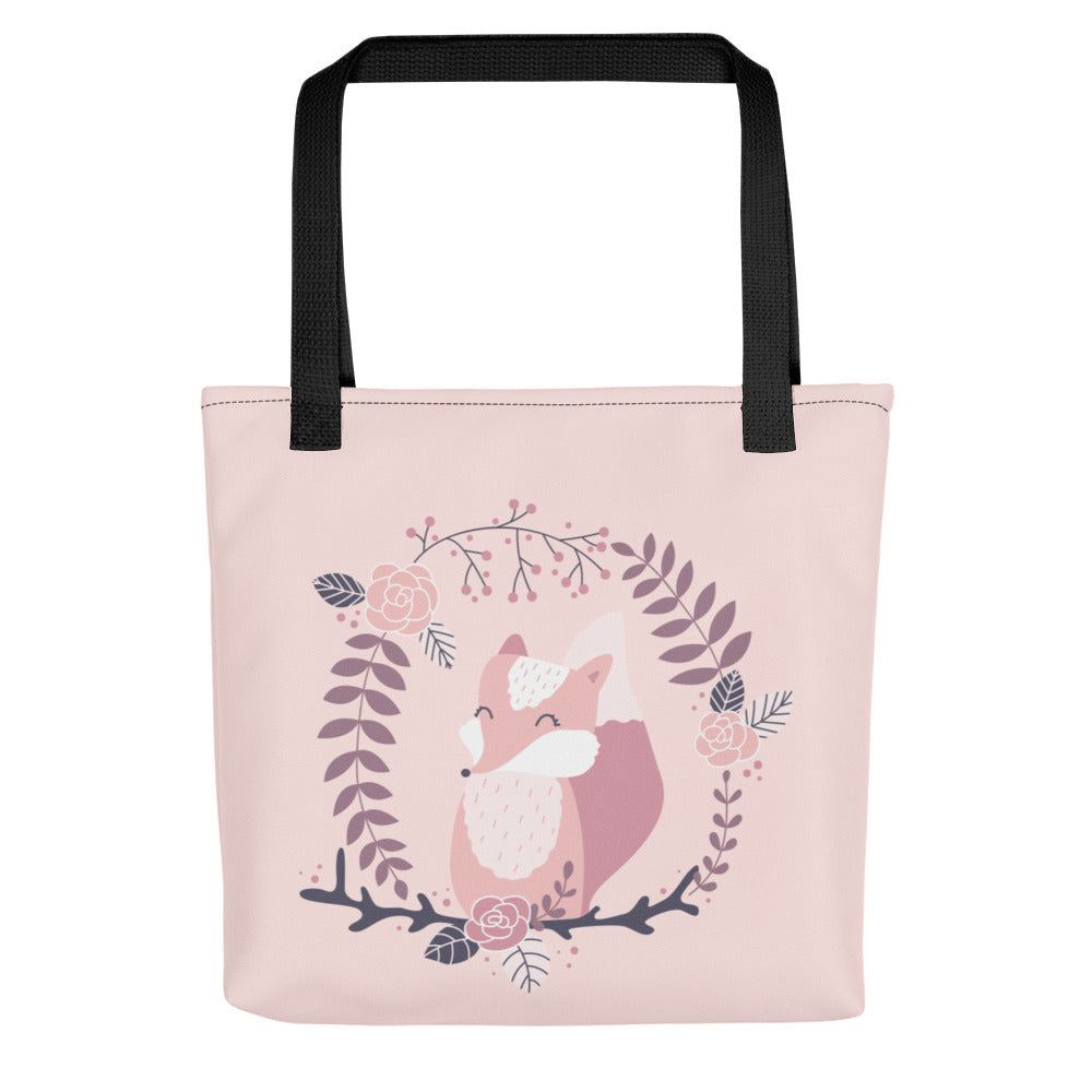 Pink Sweet Fox Tote bag
