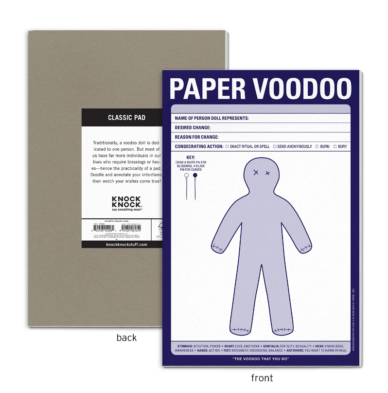 Knock Knock Paper Voodoo Pad