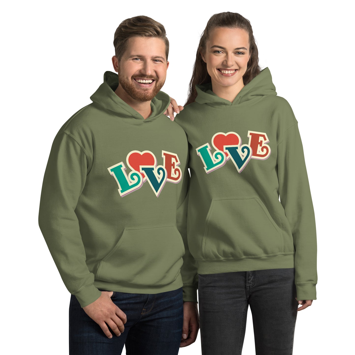 Love Heart Unisex Hoodie