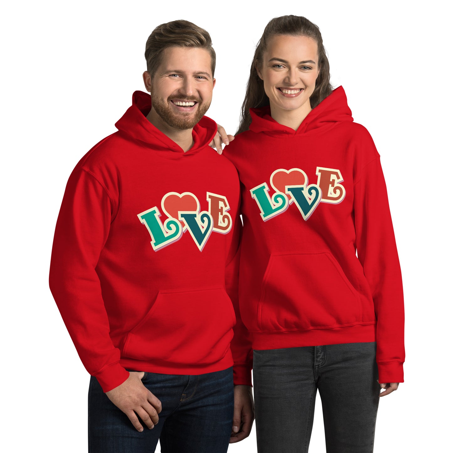 Love Heart Unisex Hoodie